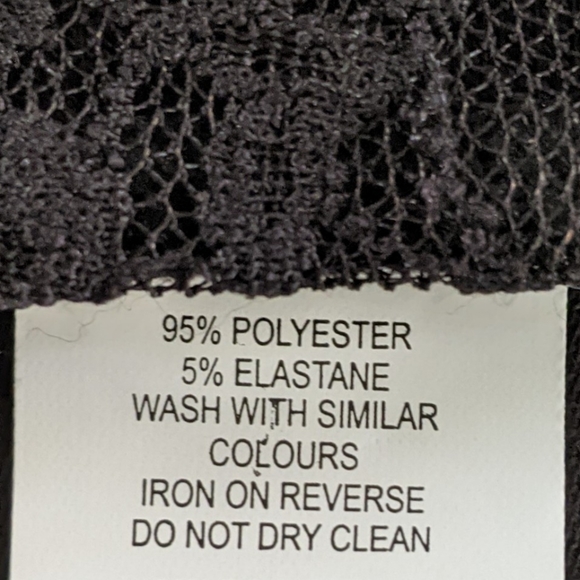 Nasty Gal Hook & Eye Lace Crop Top in Black, 2 NWT - Picture 6 of 6